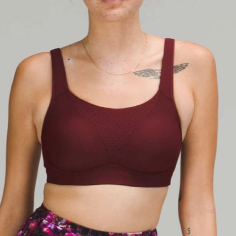 Lululemon Run Times Bra in Red Merlot